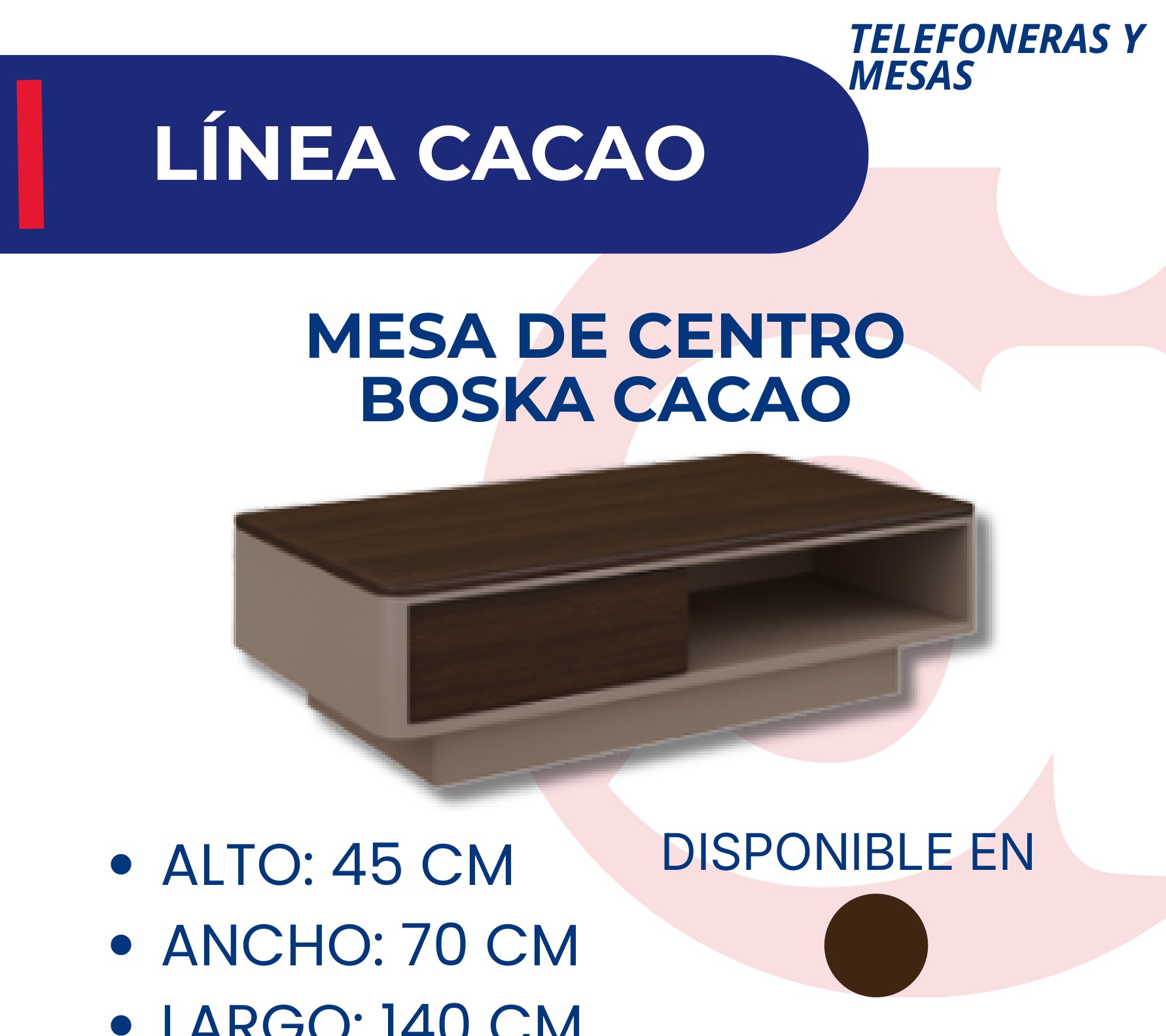 Mesa De Centro Boska Cacao
