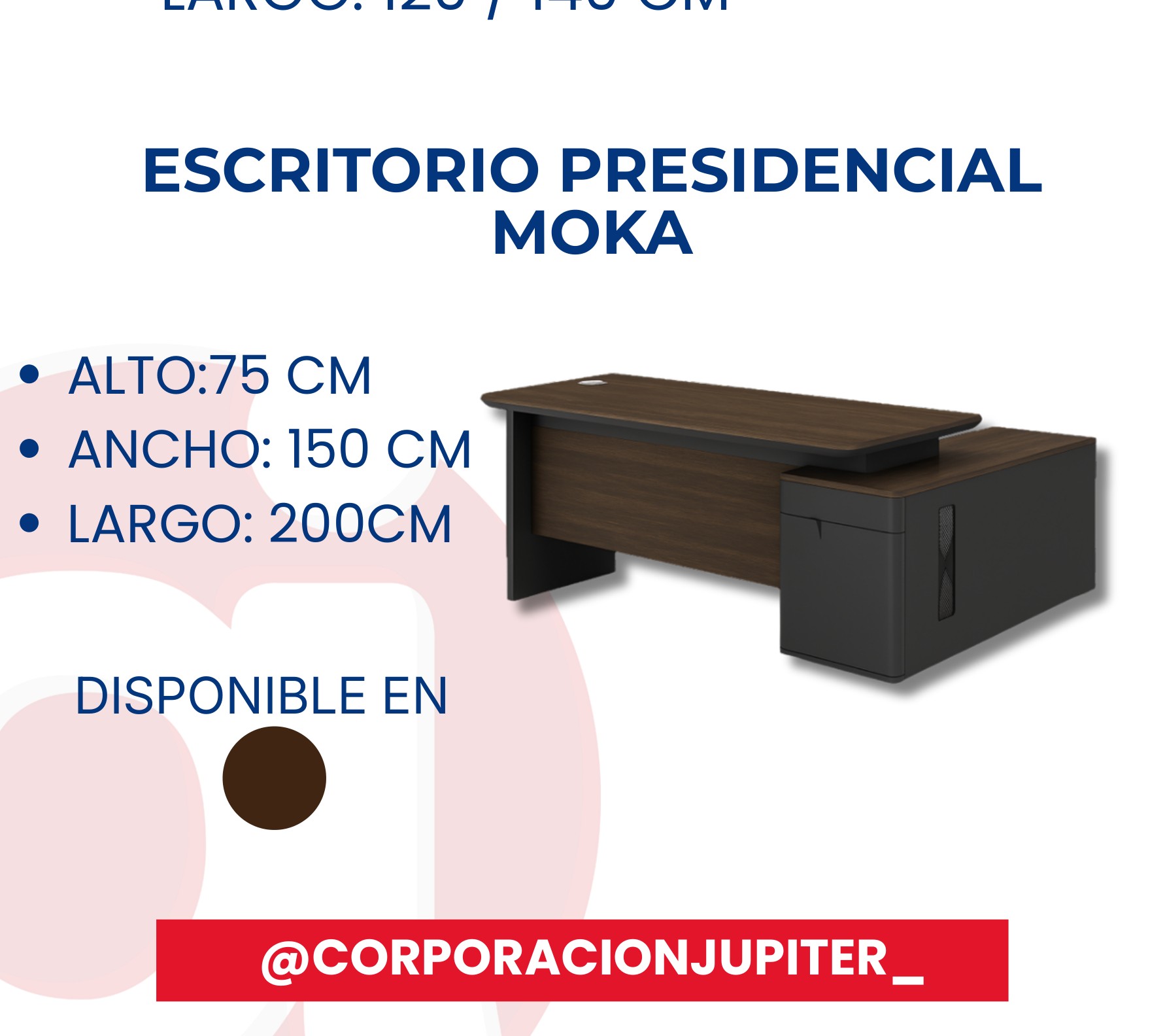 Escritorio Presidencial Moka