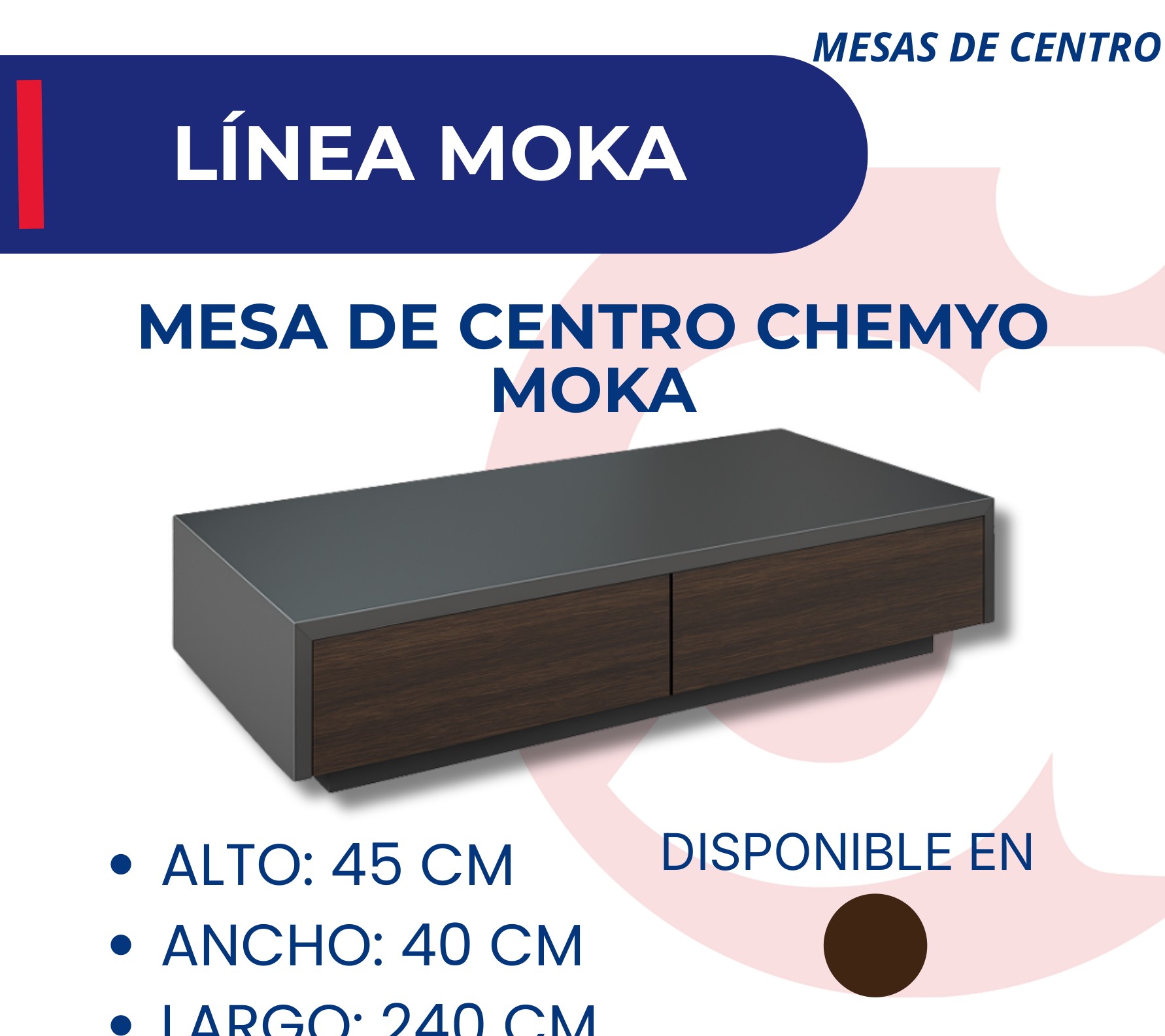 Mesa De Centro Chemyo Moka