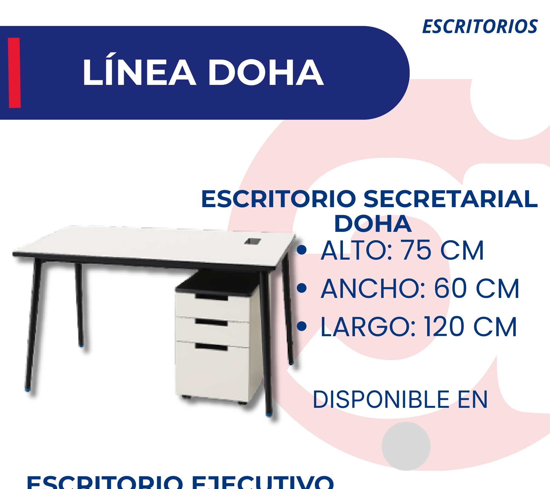 Escritorio Secretarial Doha