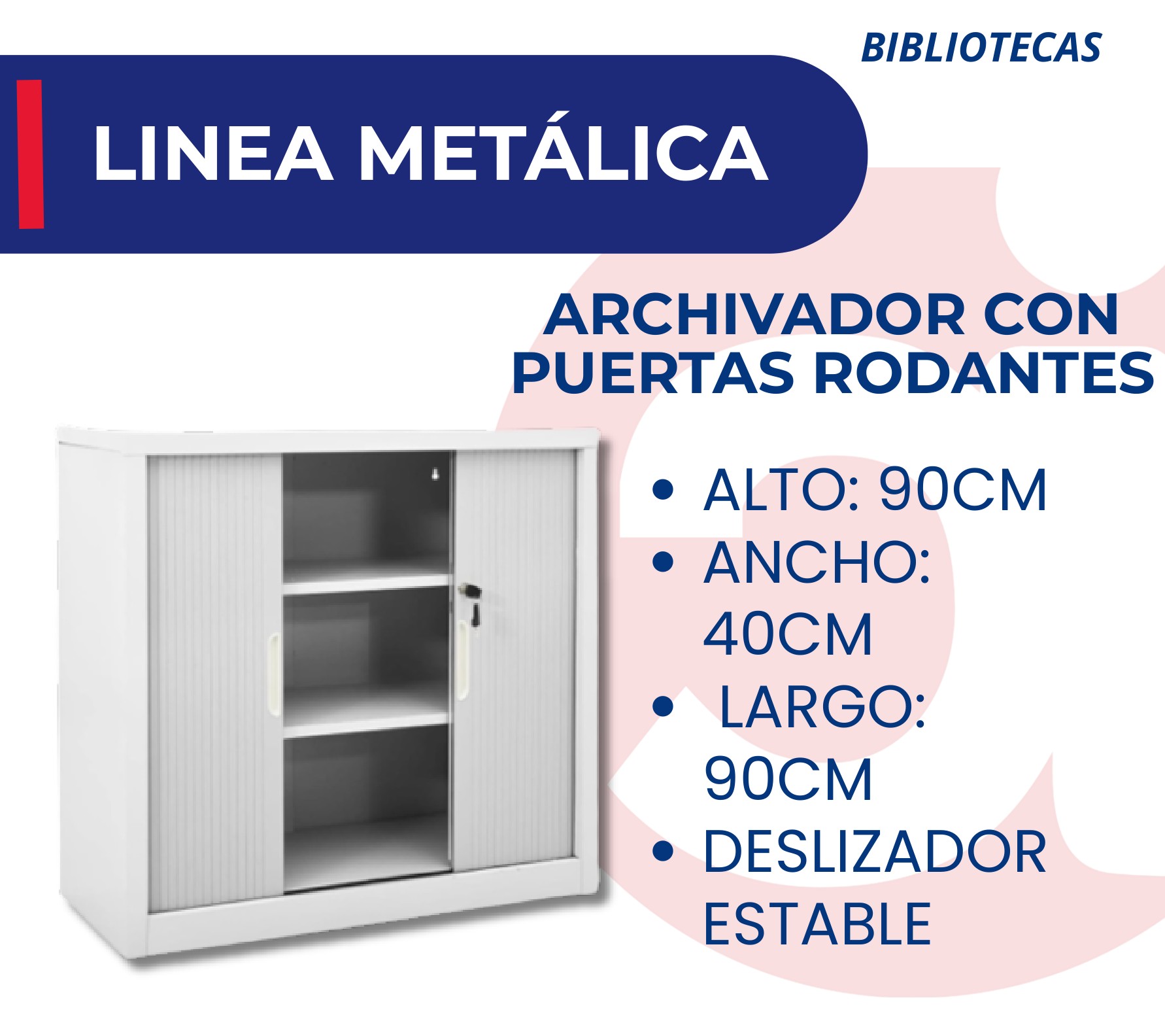 Archivador Con Puertas Rodantes