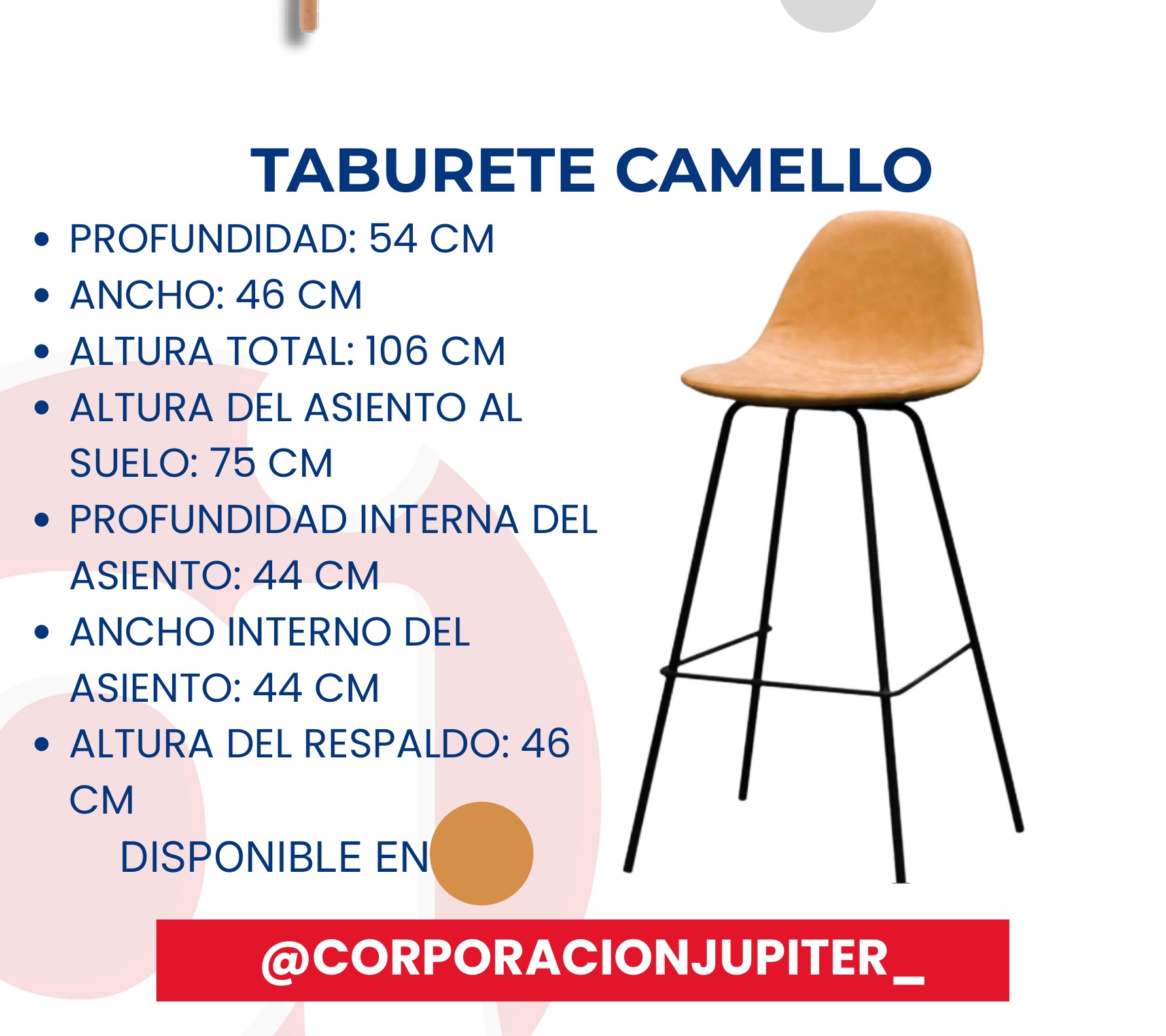 Taburete Camello