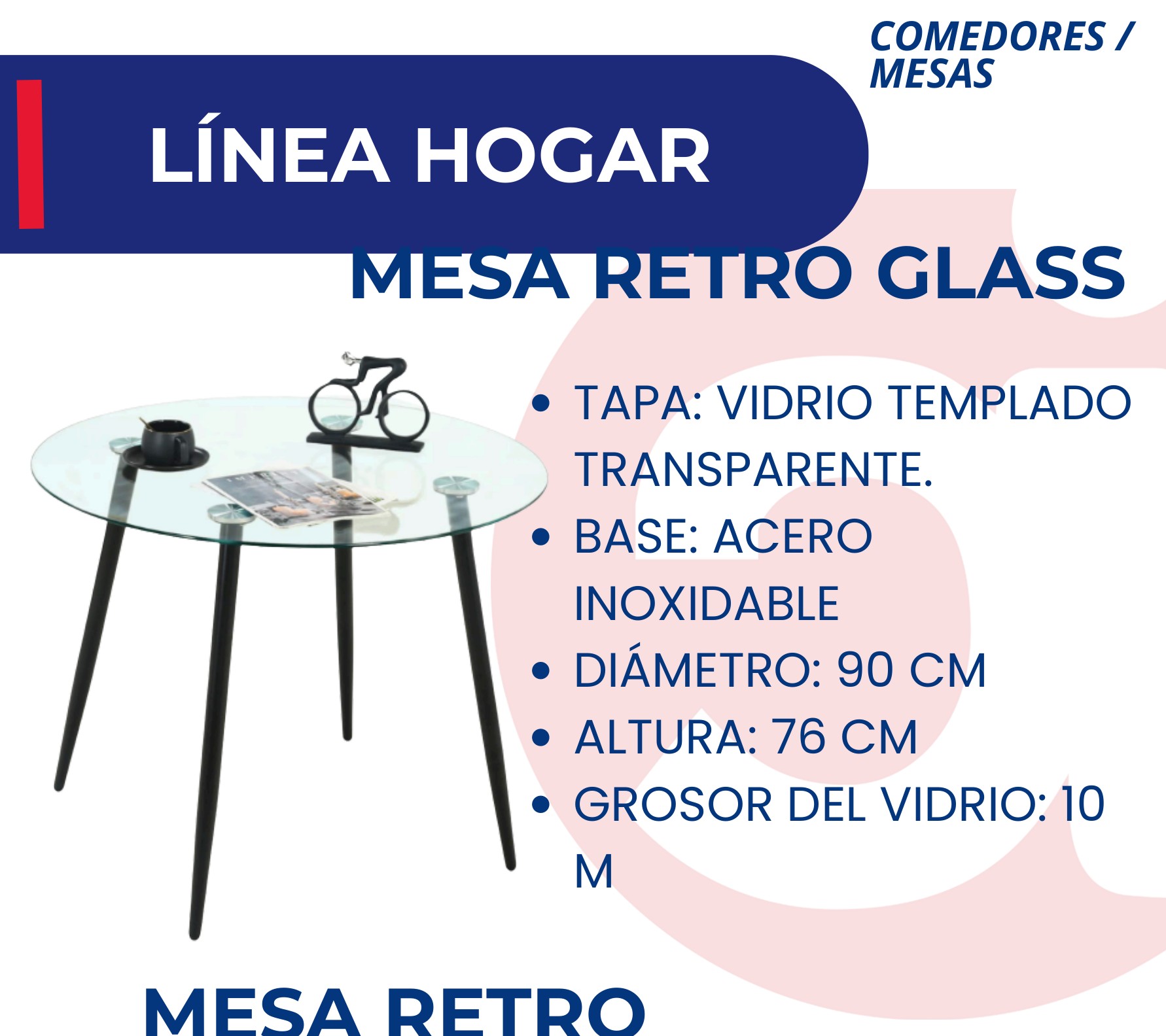Mesa Retro Glass