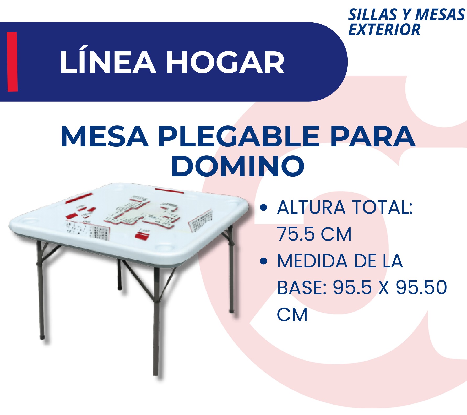 Mesa Plegable Para Domino