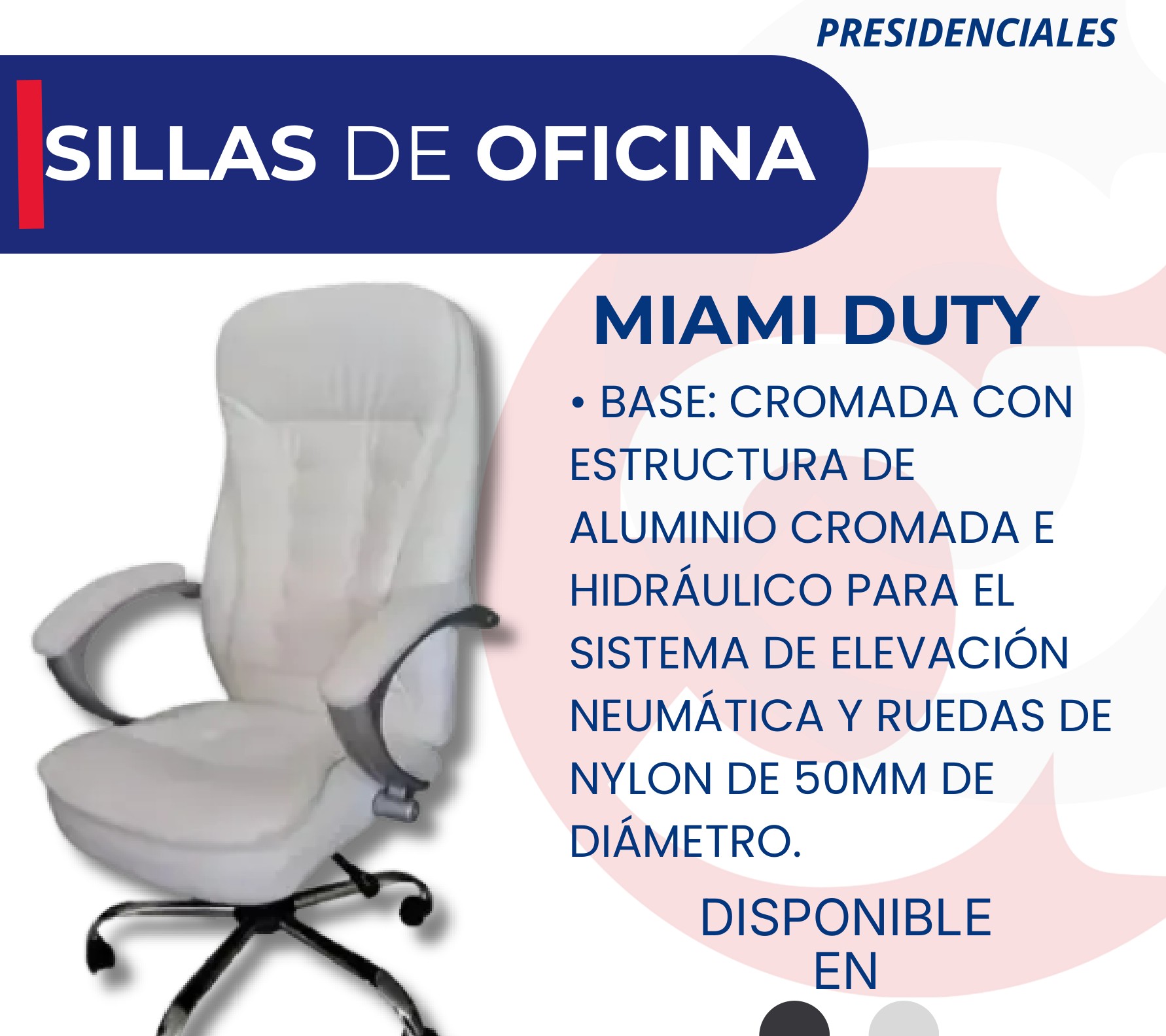 Silla Presidencial Miami Duty