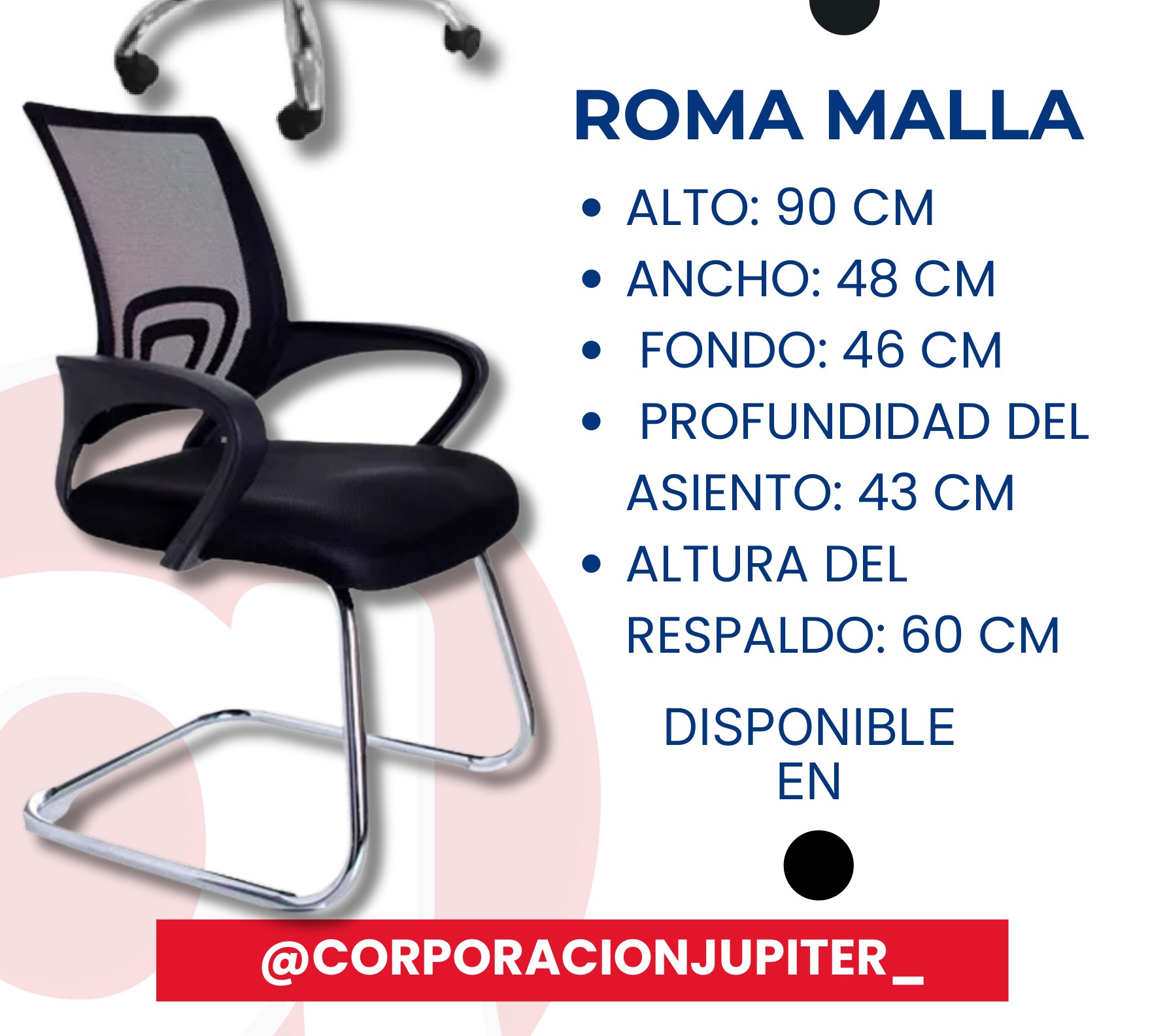 Silla Visitante Roma Malla