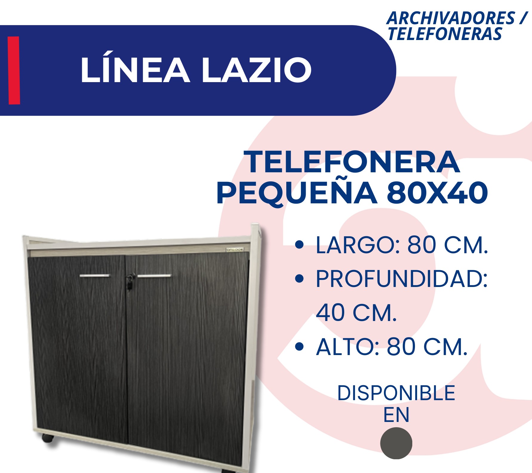 Telefonera Pequeña 80X40