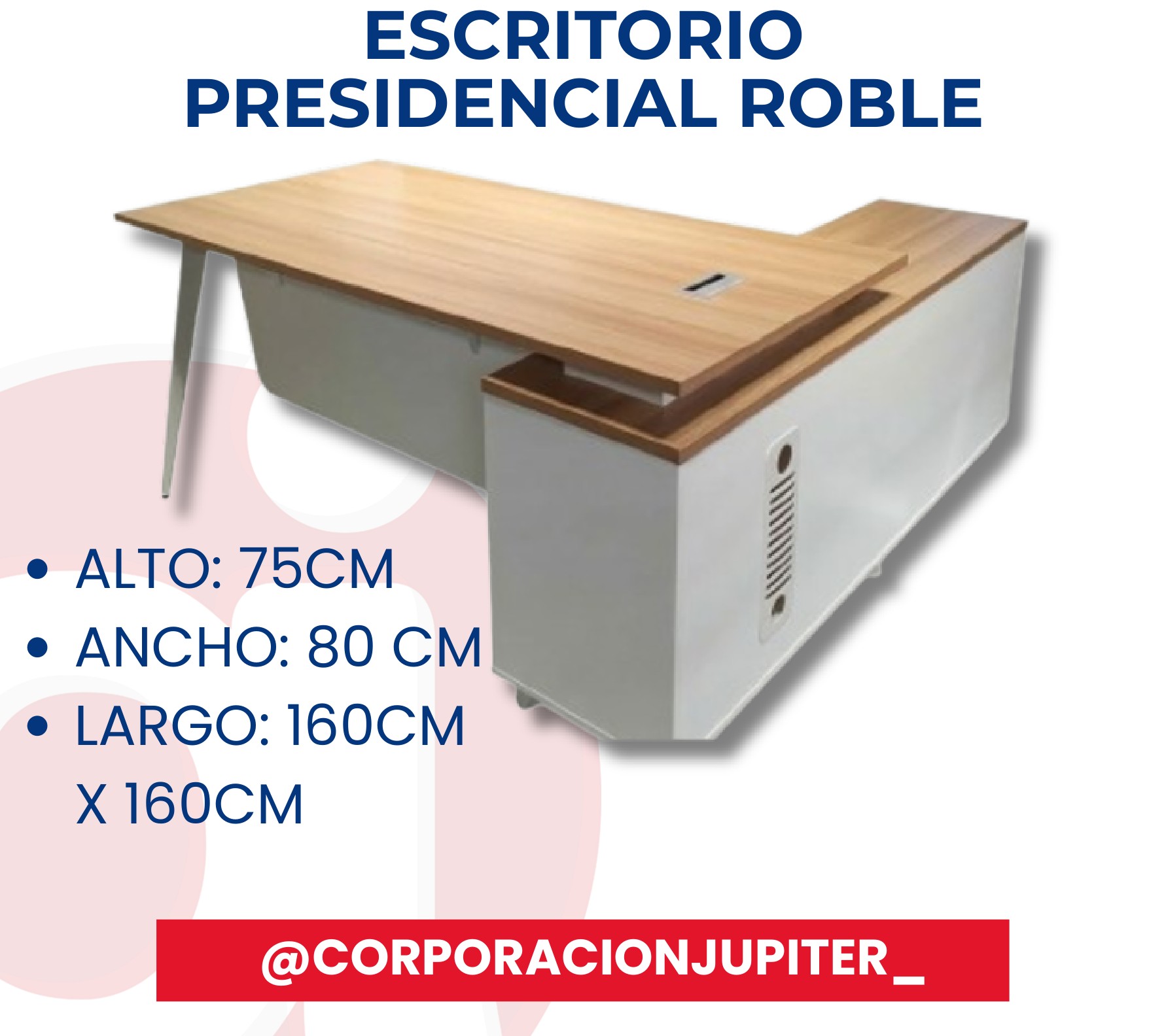 Escritorio Presidencial Roble