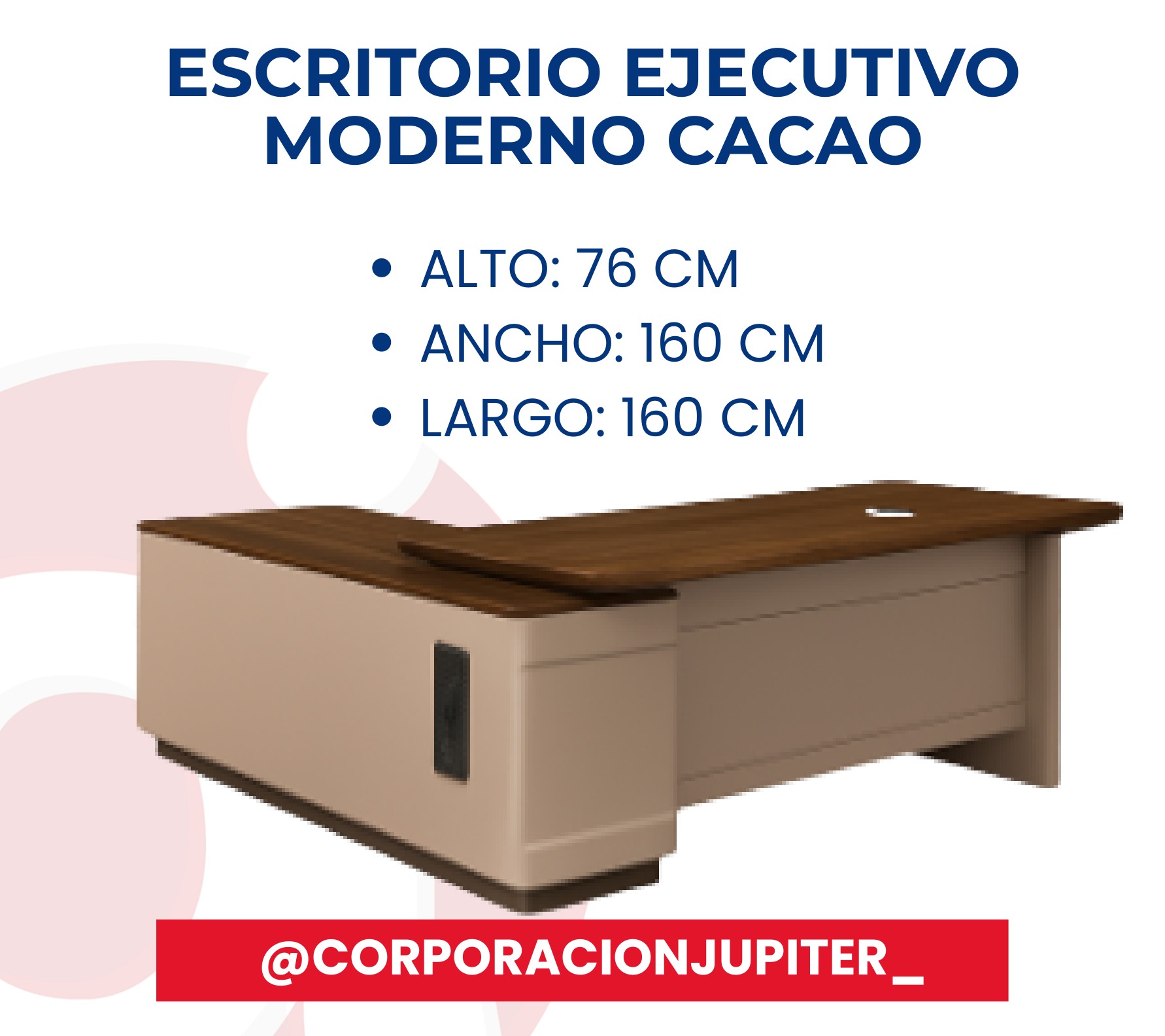 Escritorio Ejecutivo Moderno Cacao