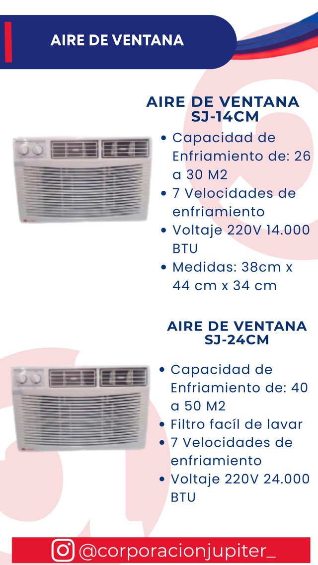 Aire de Ventana SJ-14CM / Aire de Ventana SJ-24CM